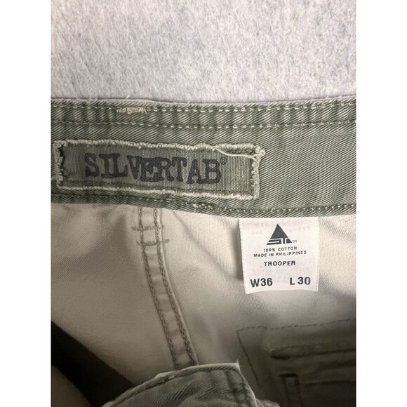 Vintage Levi's Silvertab Baggy Cargo Trooper Pants Mens 36x30 Tactical - Picture 4 of 16